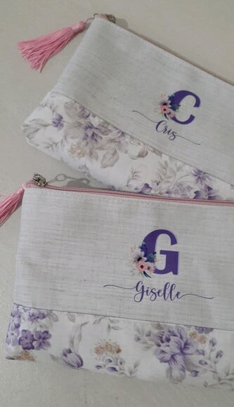 Necessaire G personalizada - Lilás