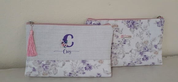 Necessaire G personalizada - Lilás