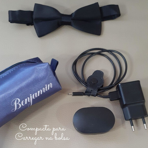Necessaire Mini Box - Azul e Prata