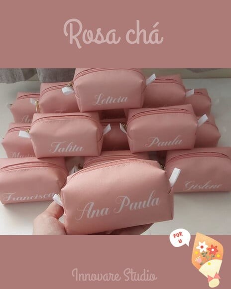 Necessaire Mini Box - Rosa Chá