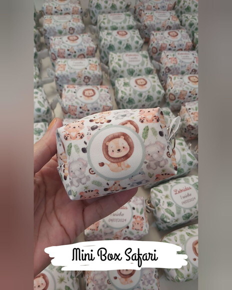 Necessaire Mini Box - Safari Baby
