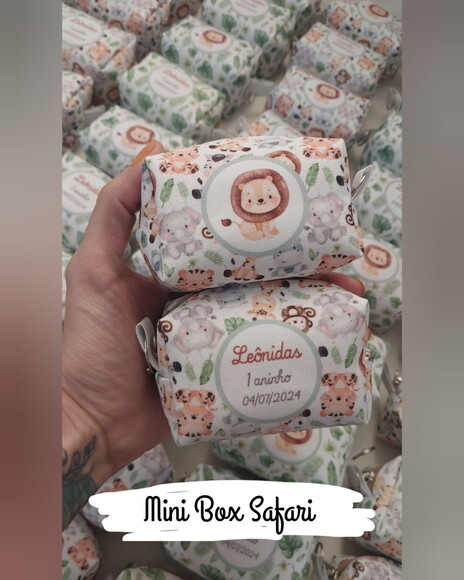 Necessaire Mini Box - Safari Baby
