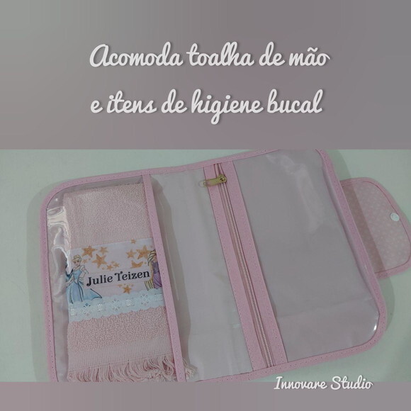 Necessaire para Kit Higiene - Princesas Aquarela