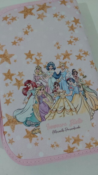 Necessaire para Kit Higiene - Princesas Aquarela
