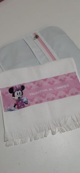 Necessaire para kit higiene com toalha