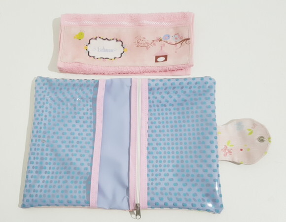 Necessaire para kit higiene com toalha