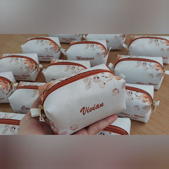 Necessaire Personalizada - Casamento Terracota