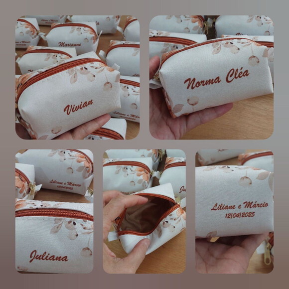 Necessaire Personalizada - Casamento Terracota