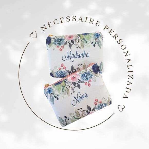 Necessaire personalizada - Flores