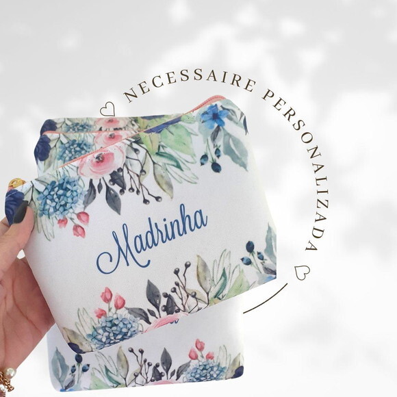Necessaire personalizada - Flores