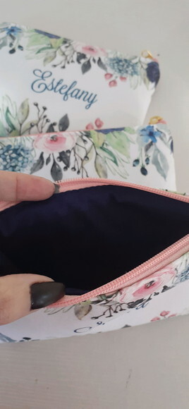 Necessaire personalizada - Flores