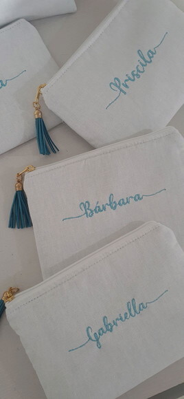 Necessaire personalizada - linho