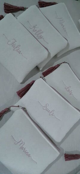 Necessaire personalizada - linho
