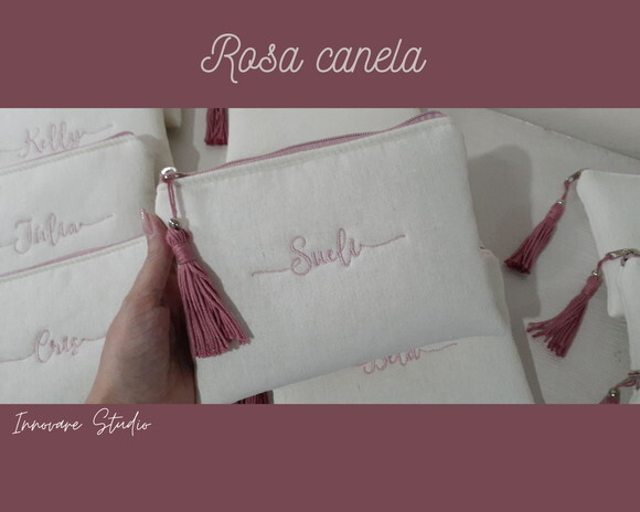 Necessaire personalizada - linho