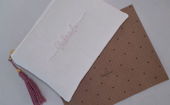Necessaire personalizada - linho