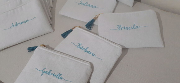 Necessaire personalizada - linho