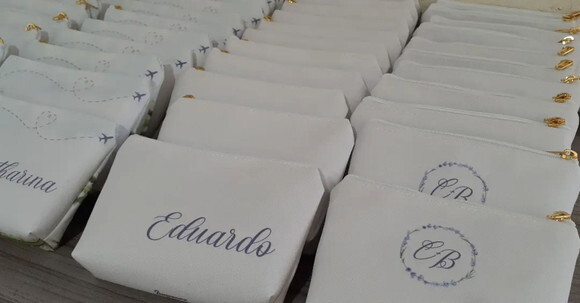 Necessaire personalizada - padrinhos
