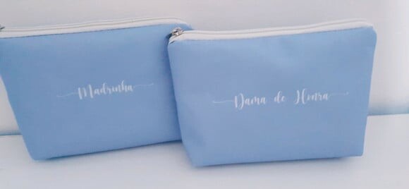 Necessaire personalizada Azul Serenity