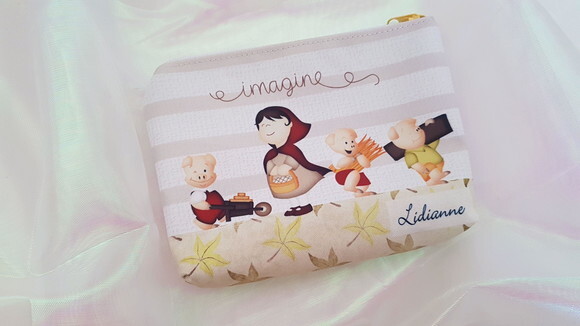 Necessaire personalizada Os 3 Porquinhos