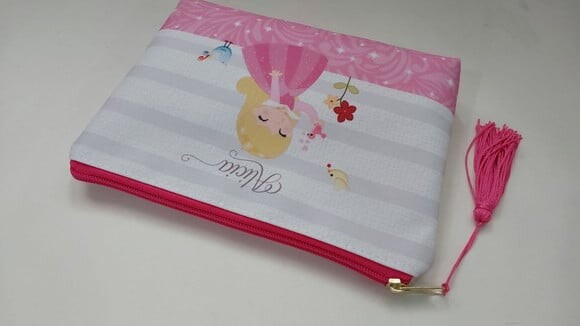 Necessaire Personalizada, com Tassel Decorativo