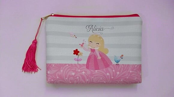 Necessaire Personalizada, com Tassel Decorativo