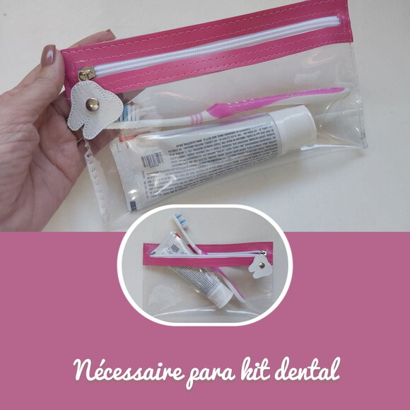 Necessaire Porta Escova de Dente - Dentinho Feliz