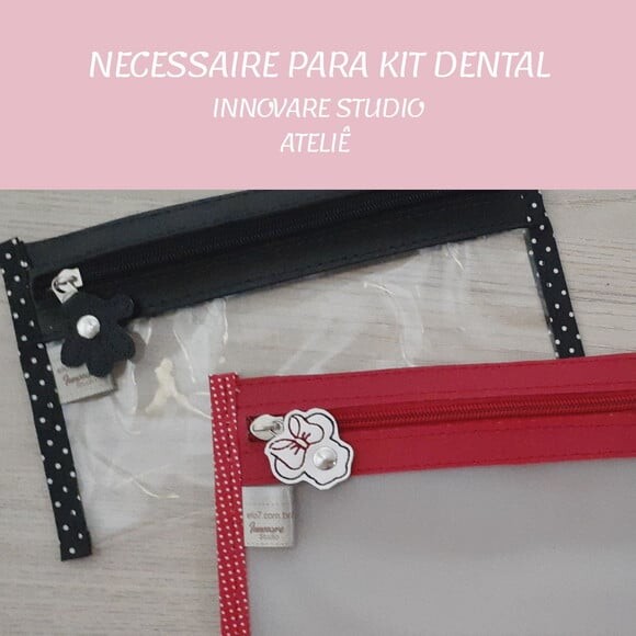 Necessaire porta escova de dente - Mickey e Minnie
