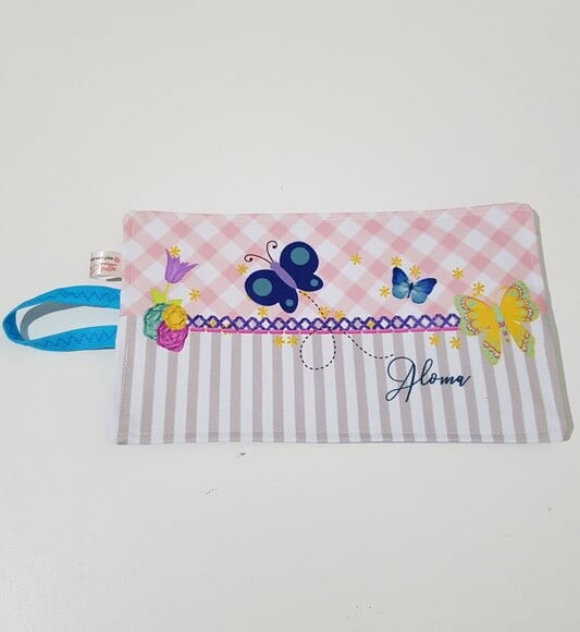 Necessaire porta escova de dente Borboletas