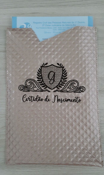 Pasta para Certidão de Nascimento