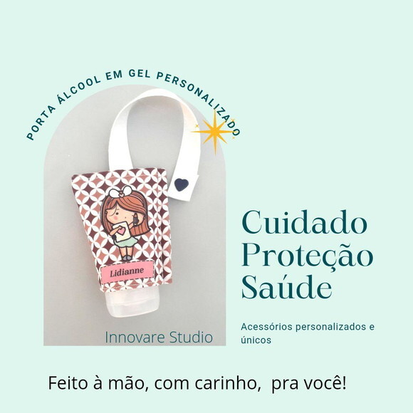 Porta álcool em gel personalizado