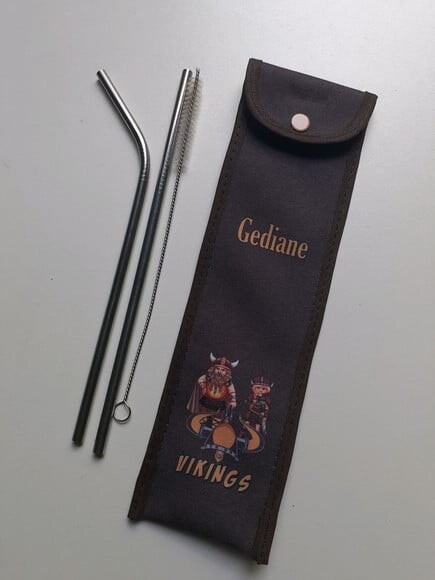 Porta canudo ecológico Vikings