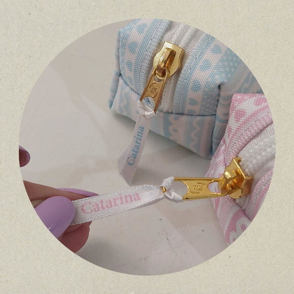 Porta Moedas - Rosa e Azul
