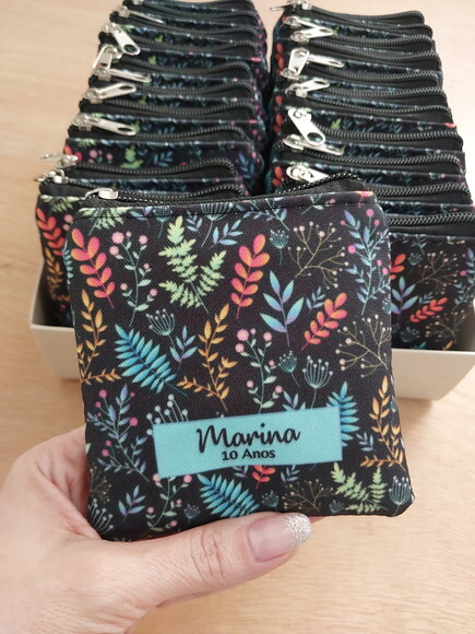 Porta Moedas Flores
