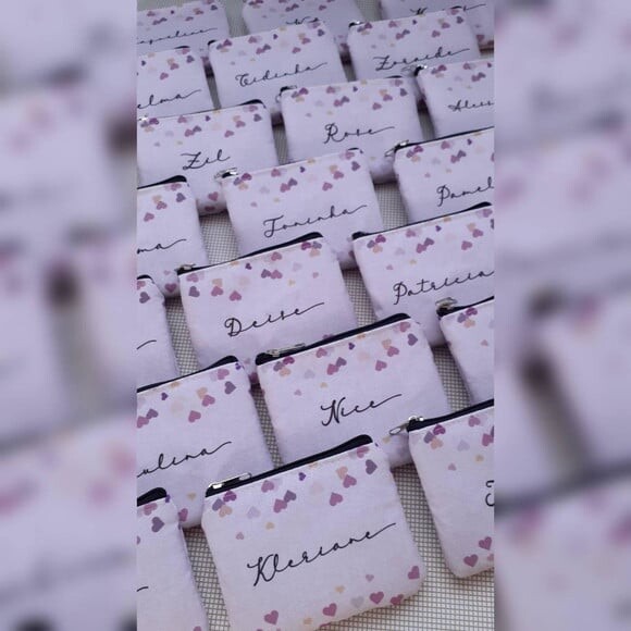 Porta Moedas Personalizado - Corações