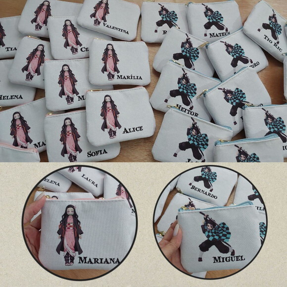 Porta Moedas Personalizado - Demon Slayer