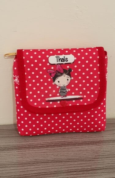 Porta moedas triplo