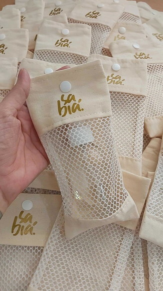 Saquinho de Algodão com Visor