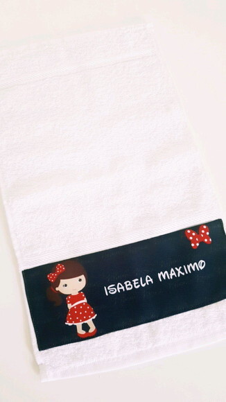 Toalha de mão personalizada Minnie
