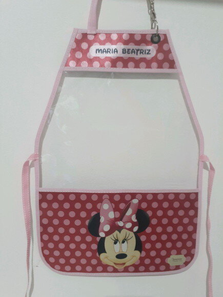 Avental escolar Minnie