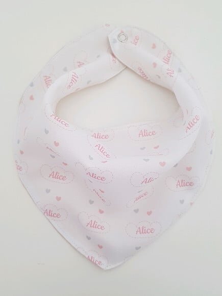 Babador bandana chuva de amor