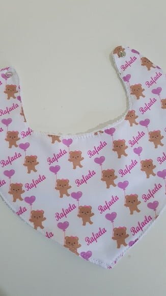 Babador Personalizado Ursinha