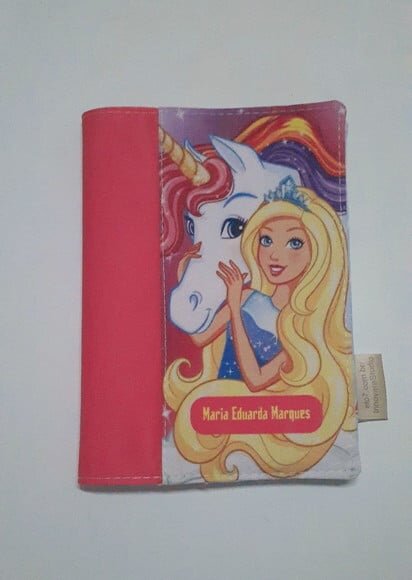 Capa para agenda - Barbie
