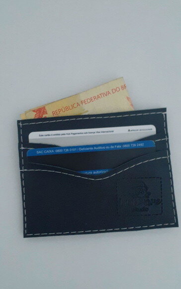Carteira slim porta cartões masculina