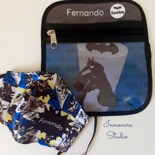 Case porta máscaras dupla face - Batman