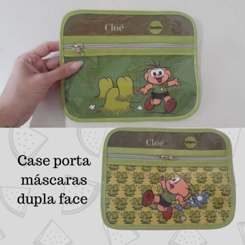 Case porta máscaras dupla face - Grande
