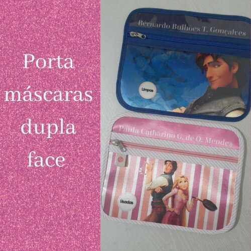 Case porta máscaras dupla face - Grande