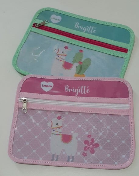 Case porta máscaras dupla face - Lhama