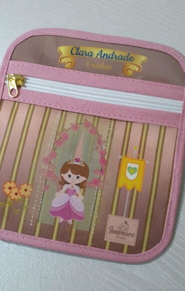 Case porta máscaras dupla face - PRINCESA