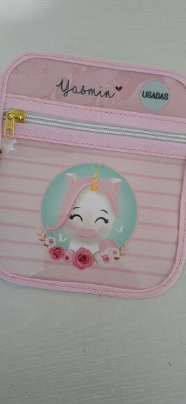 Case porta máscaras dupla face - UNICÓRNIO