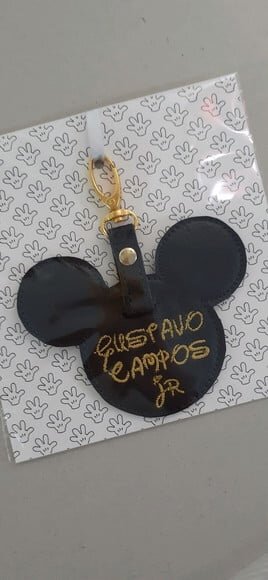Chaveiro bordado MINNIE/MICKEY